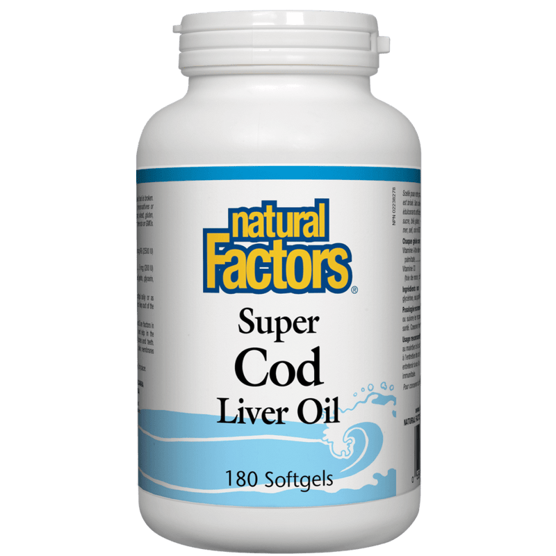 Natural Factors Super Cod Liver Oil 90 Softgels