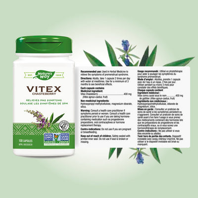 Nature's Way Vitex Chasteberry 100 Capsules