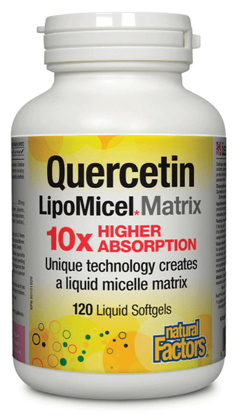 Natural Factors Quercetin LipoMicel Matrix Capsules - 120 Softgels