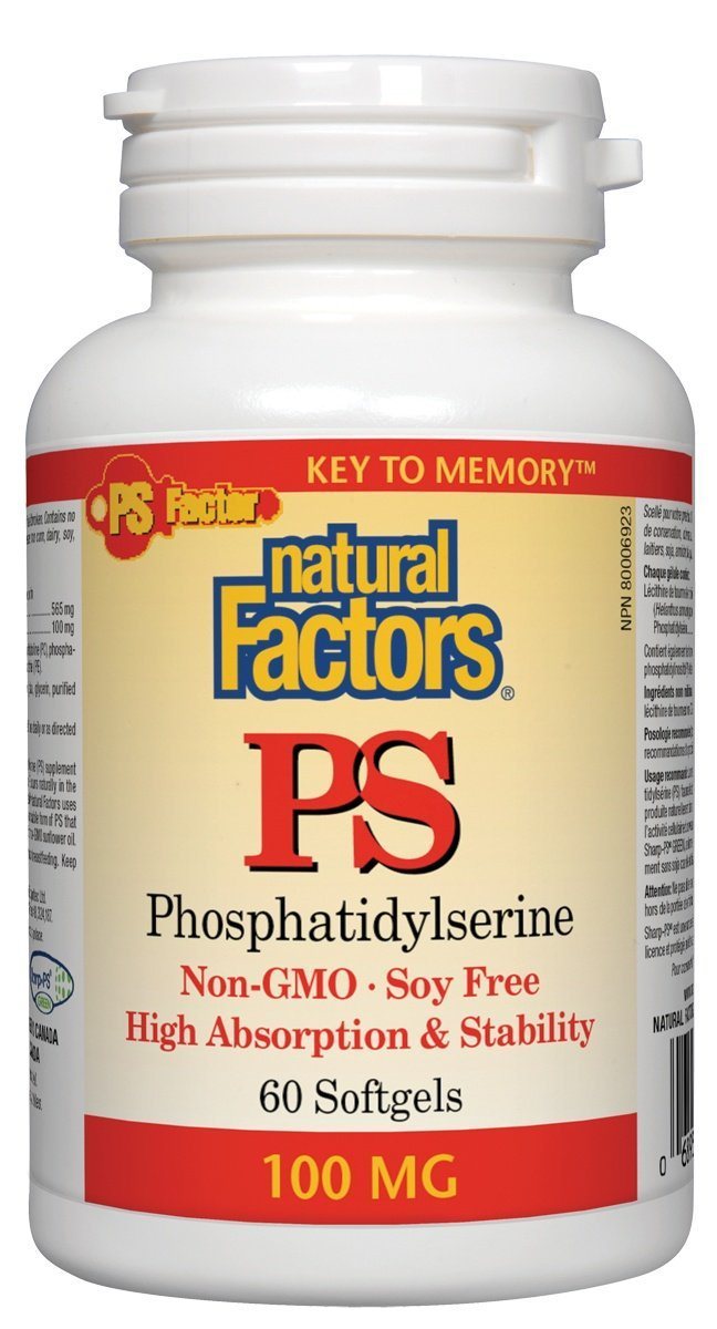 Natural Factors Phosphatidylserine  PS 100mg - 60 softgels