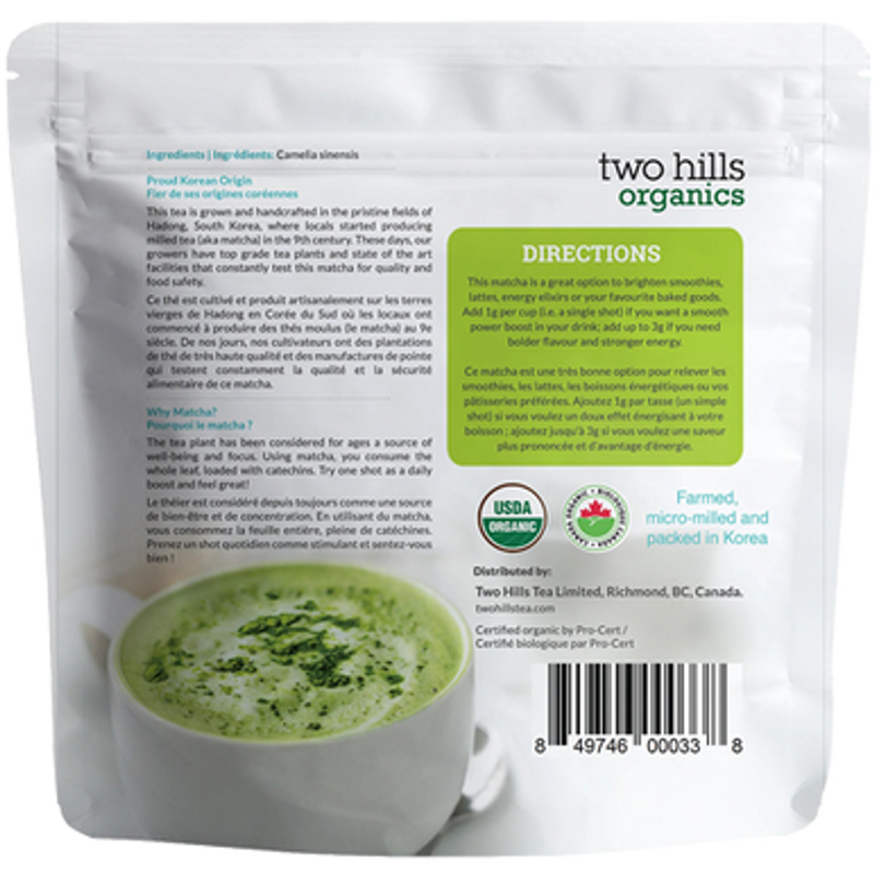 Two Hills Tea Matcha Organic Tea 100g