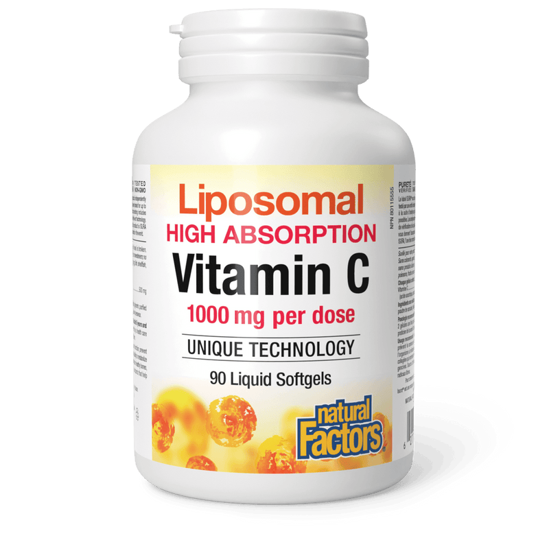 Natural Factors Liposomal Vitamin C 1000mg Softgels - 180 Softgels