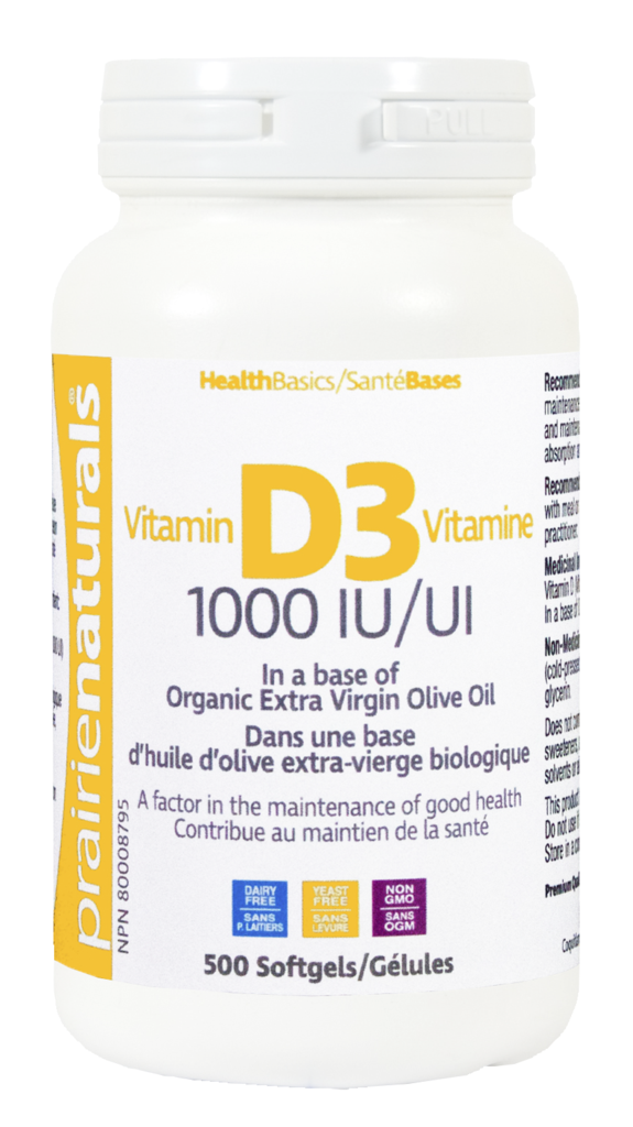 Vitamin D3 1000 IU 500 Softgels