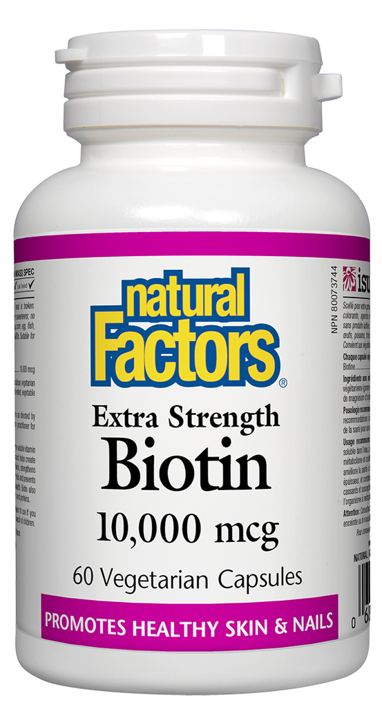 Natural Factors Biotin 10000 mcg 60 Veg Capsules