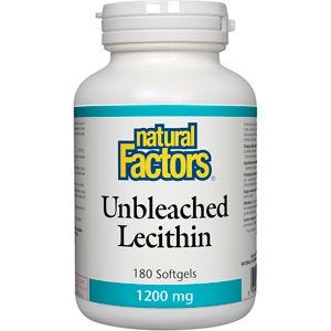 Natural Factors Unbleached Lecithin 1200mg