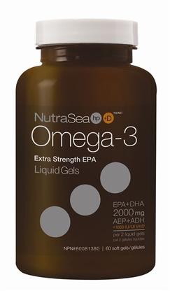 Ascenta NutraSea HP +D Omega-3 Extra Strength EPA 60 Liquid Gels