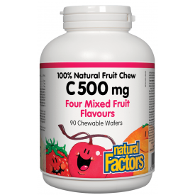 Natural Factors Vitamin C 500mg Natural Fruit Chew