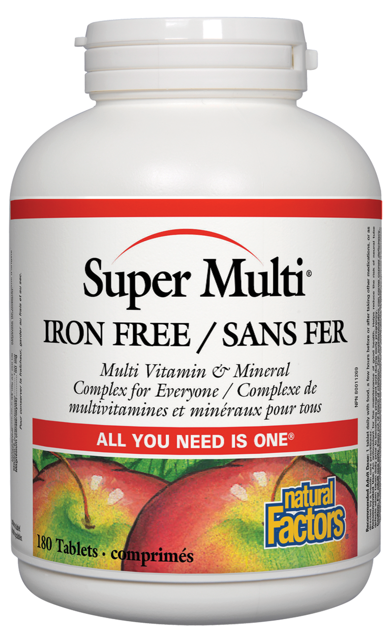 Natural Factors Super Multi® Iron Free