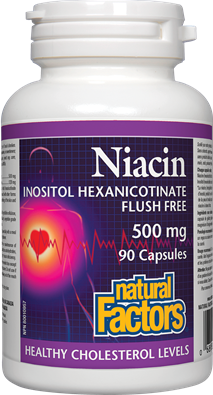 Natural Factors No Flush Niacin 500 mg