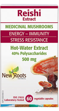 New Roots Reishi Mushroom Extract 500mg 60caps