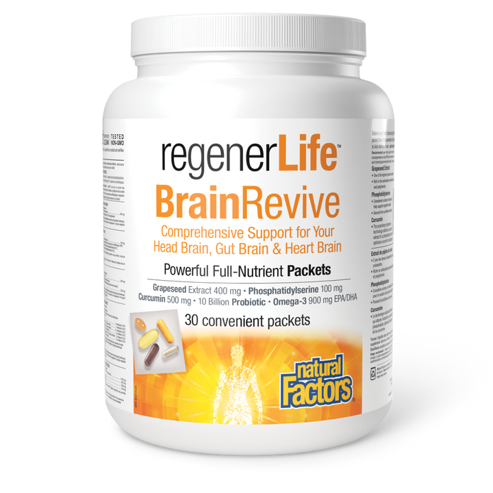 Natural Factors Brain Revive Kit 30 Convenient Packets