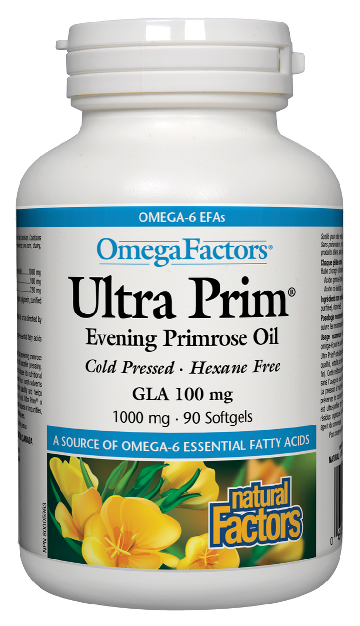 Natural Factors Ultra Prim® Evening Primrose Oil 1000 mg