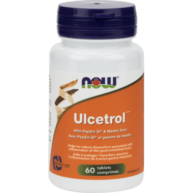 NOW Foods Ulcetrol With PepZin GI & Mastic Gum 60 Tablets