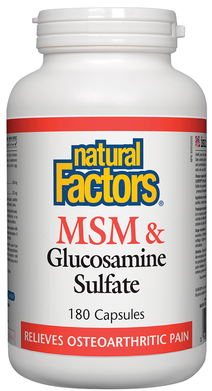 Natural Factors MSM & Glucosamine 500mg/375mg