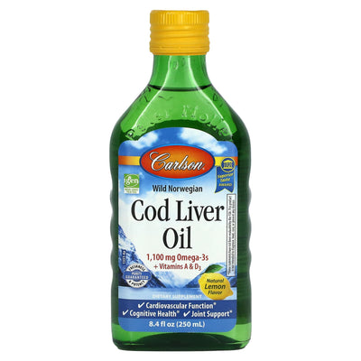 Carlson Norwegian Cod Liver Oil- Lemon Flavour