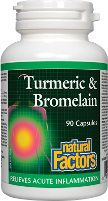 Natural Factors Turmeric & Bromelain 300mg/150mg