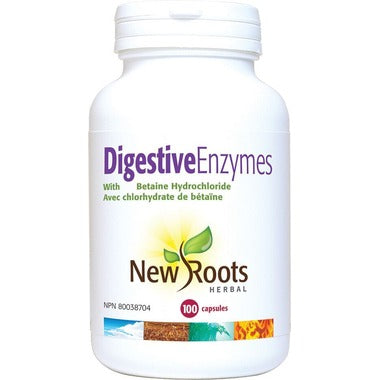 New Roots Herbal Digestive Enzymes 100 Capsules