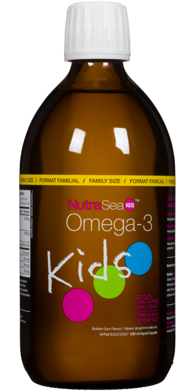 NutraSea Kids Omega-3 + Vitamin D Bubble Gum Flavour