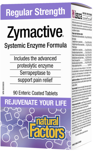 Natural Factors Zymactive Proteolytic Enzyme Regular Strength