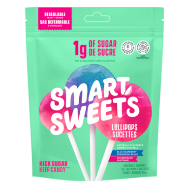 SmartSweets Lollipops Bag 85g