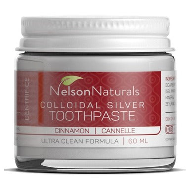 Nelson Naturals Colloidal Silver Remineralizing Toothpaste Cinnamon 60ml