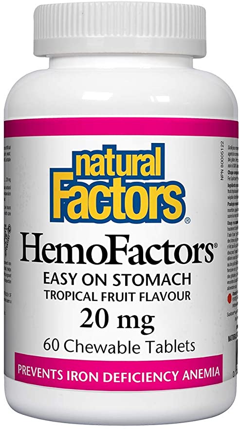 HemoFactors Chewable Iron 20mg