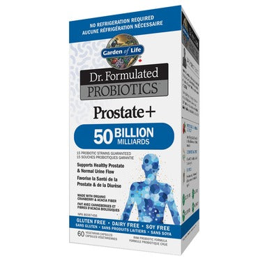 Garden of Life Dr. Formulated Probiotics Prostate+ Shelf Stable 60 Veggie Capsules
