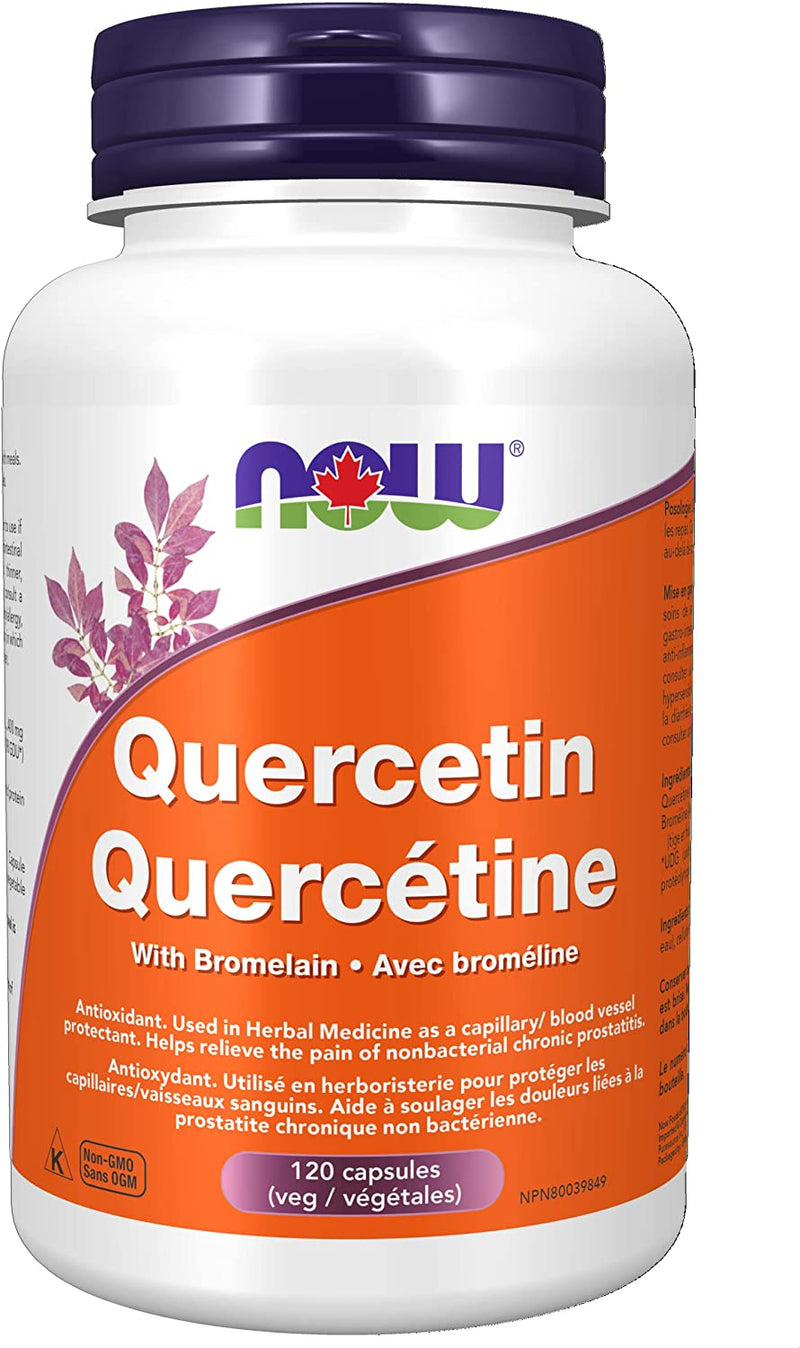 NOW Quercetin with Bromelain 120 Capsules