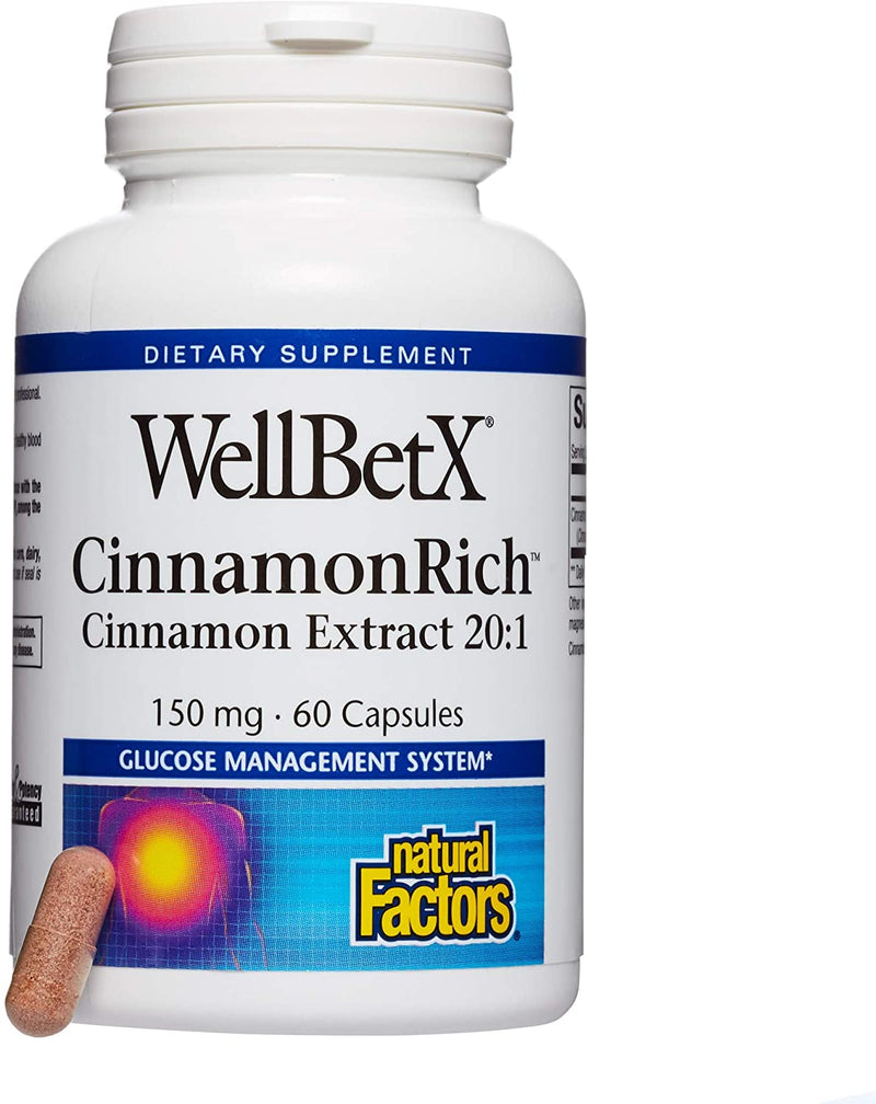 Natural Factors Cinnamon Extract 150mg WellBetX