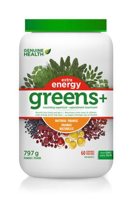 Genuine Health Greens+ Extra Energy Orange Flavour