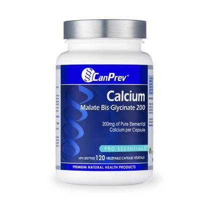 CanPrev Calcium Malate Bis-Glycinate 200 120 Capsules