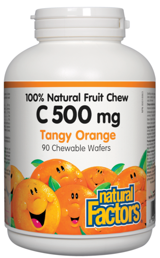 Natural Factors Vitamin C 500mg Natural Fruit Chew