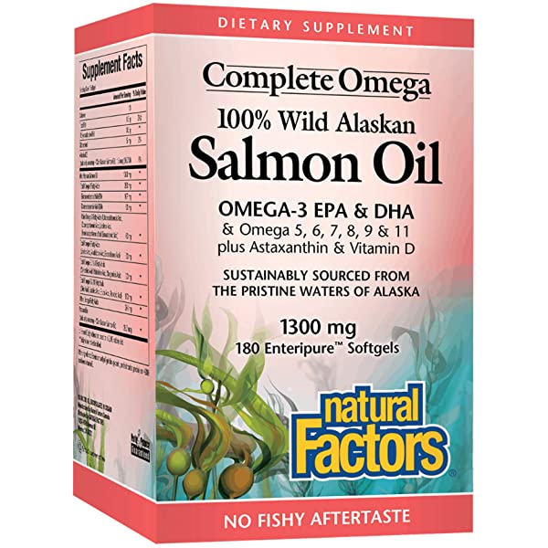 Natural Factors Wild Alaskan Salmon Oil 1000mg