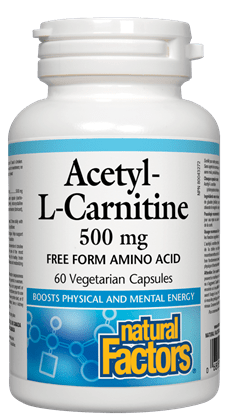 Natural Factors Acetyl L-Carnitine 500mg
