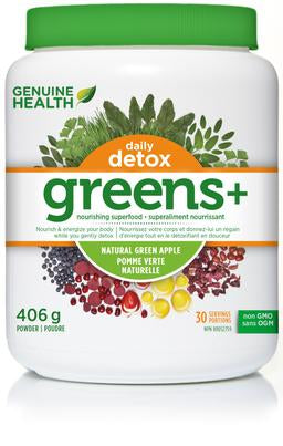 Genuine Health Greens+ Daily Detox Green Apple
