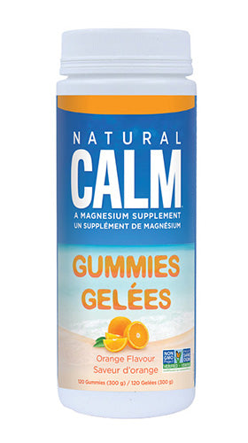 Natural Calm Orange Flavour 120 Gummies