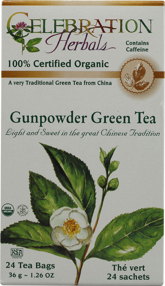 Celebration Herbals Organic Gunpowder Green Tea 70g Bulk