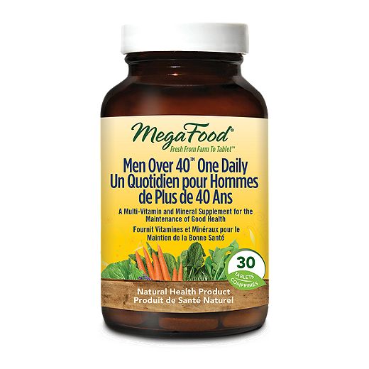 MegaFood Men Over 40 One Daily Multi-Vitamin 30 Tablets