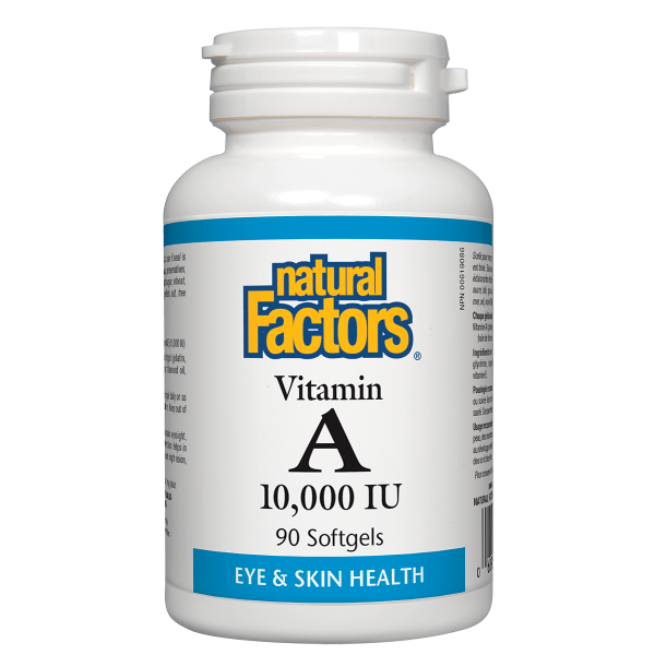 Natural Factors Vitamin A 10,000 IU 90 softgels