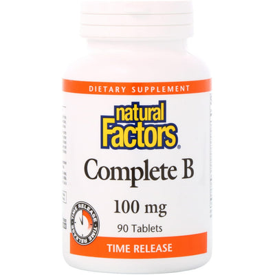 Natural Factors Vitamin B Complete 100mg Time Release