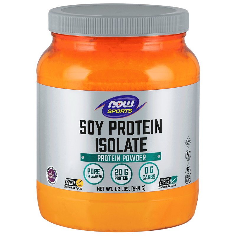 NOW Soy Protein Isolate, Unflavoured 1.2lbs