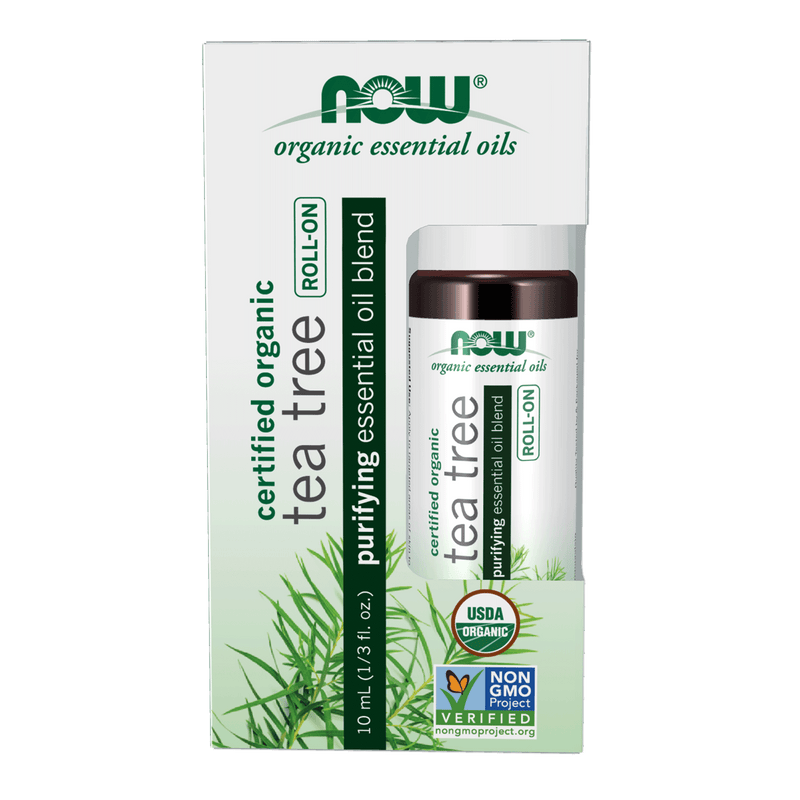 NOW Tea Tree Essential Oil Blend, Organic Roll-On 10ml