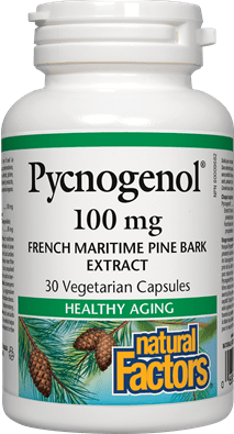 Natural Factors Pycnogenol French Maritime Pine Bark Extract 100 mg 30 VCaps