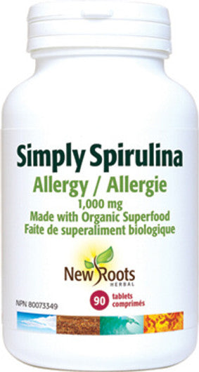 New Roots Simply Spirulina 1000 mg 90 Tablets