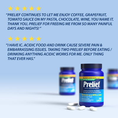 Prelief 5 star rated acid relief in Canada.