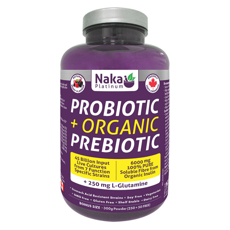 NAKA Probiotic + Organic Prebiotic – 300g Powder