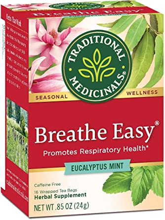 Traditional Medicinals Breathe Easy Tea Eucalyptus Mint 16 Bags