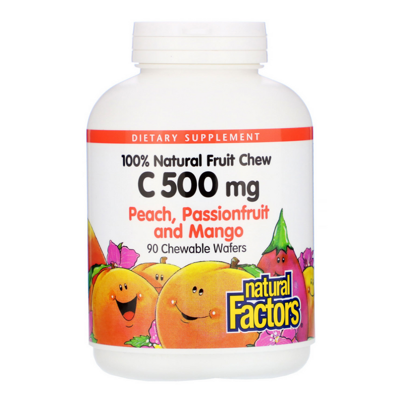 Natural Factors Vitamin C 500mg Natural Fruit Chew