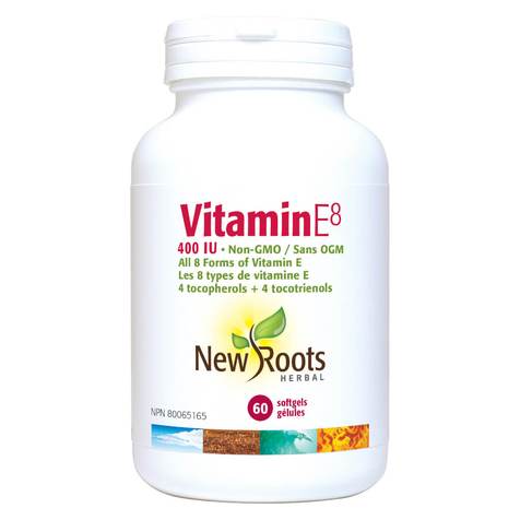 New Roots VITAMIN E8 400 I.U. NON GMO