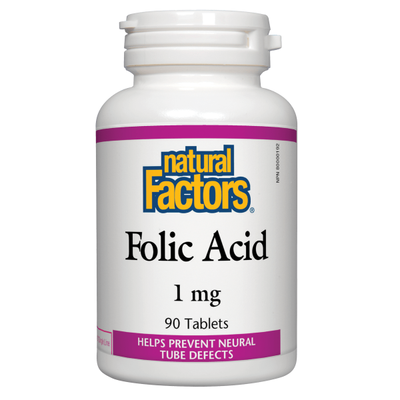 Natural Factors Folic Acid 1mg